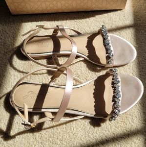 Rose gold women's sandals size 8.5
